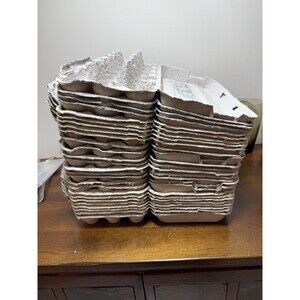 Lot of 25 Cardboard Paper Egg Cartons 18 Count Large Size Craft Seed Starting